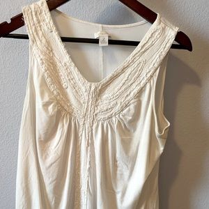 Chicos size 2 sleeveless white top